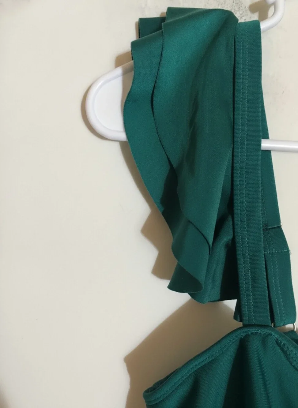 Green One Piece Swimsuit Ruffle Ruched 0XL NWT